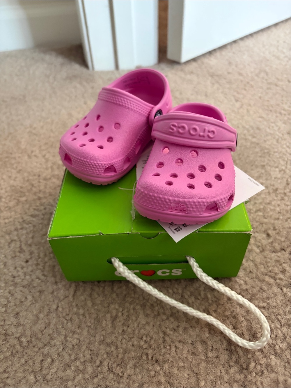 CROCS Kids Clog in Vibrant Pink